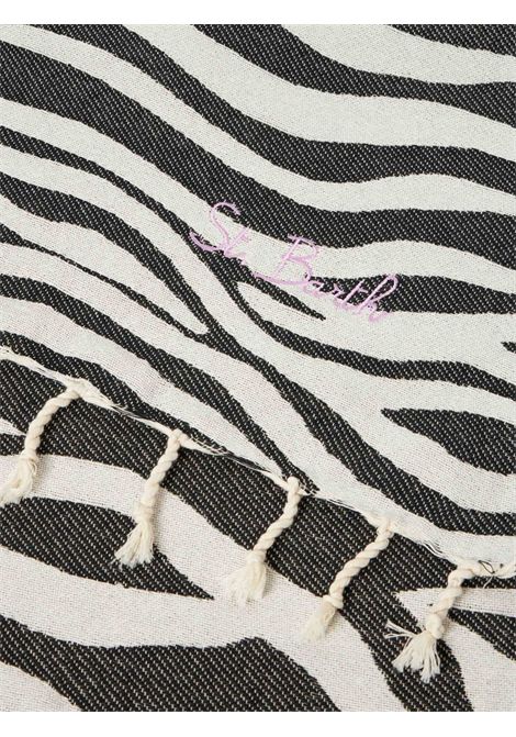 Telo MC2 Saint Barth donna FOUTASJN01496H01 zebrato bianco e nero MC2 SAINT BARTH | Teli mare | FOUTASJN01496H01